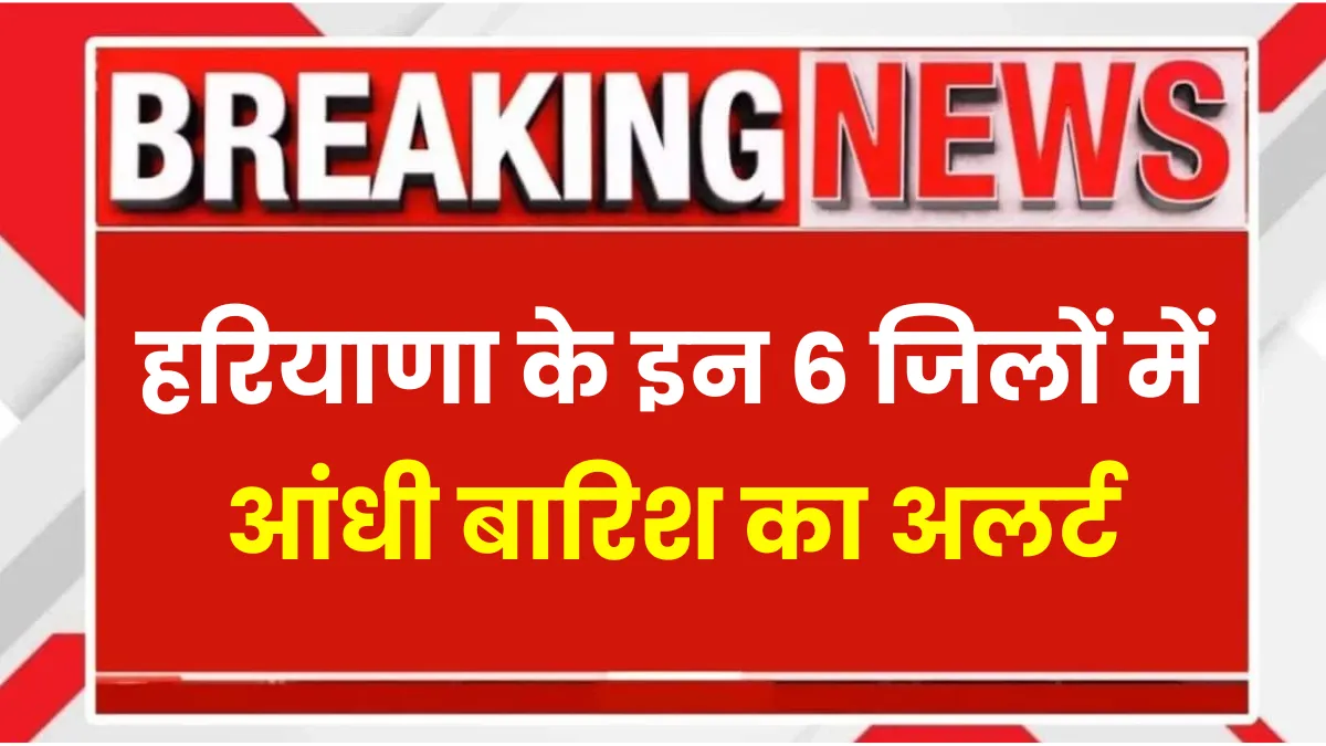 Haryana Rain Alert